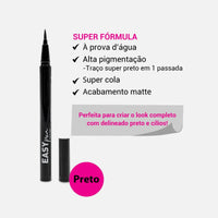 Cola para cílios Delineadora Easy Pen - cor preta Kiss New York