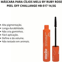 Máscara para Cílios Peel Off - Melu RR517 Challenge