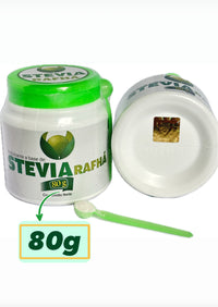 STÉVIA RAFHÁ 100% NATURAL IMPORTADA - Pote 80g em pó