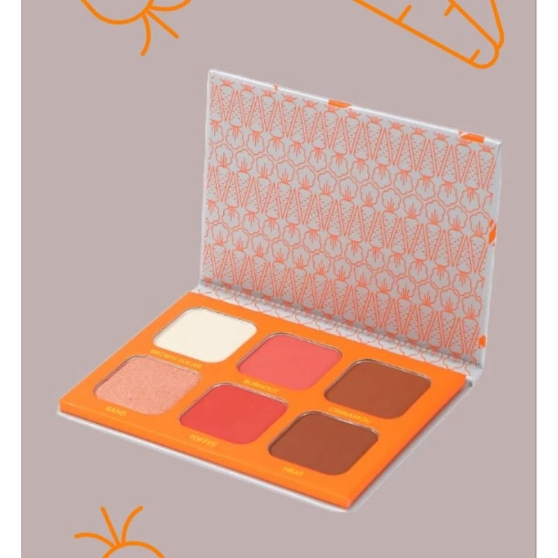 Paleta Cenourinha🥕 Contorno, Blush e Iluminador