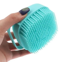 Escova Massageadora com dispenser de sabonete