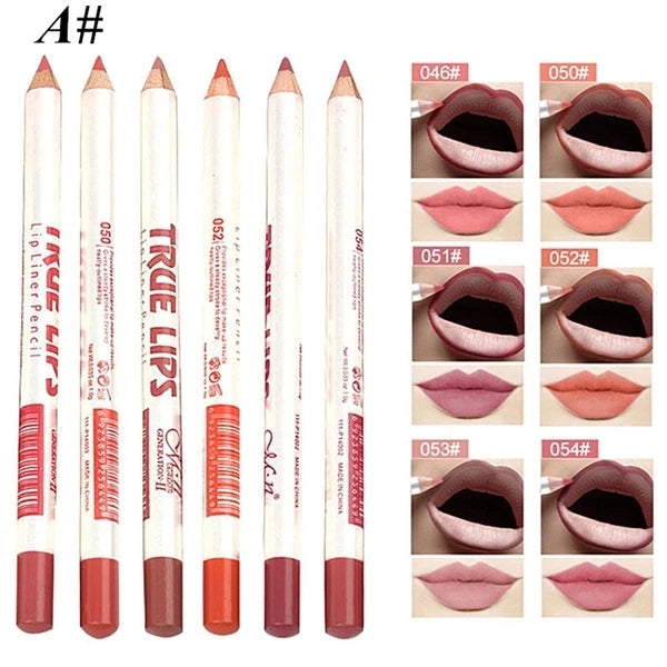 Lapis labial Lipliner - 6 unidades