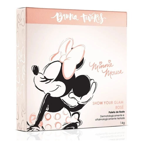 Paleta Bruna Tavares Show Your Glam Rosé Minnie Mouse 4 Cores